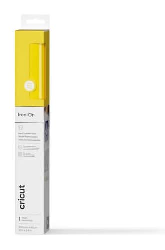 Cricut Everyday Iron on Vinyl, 12x24 in, Yellow