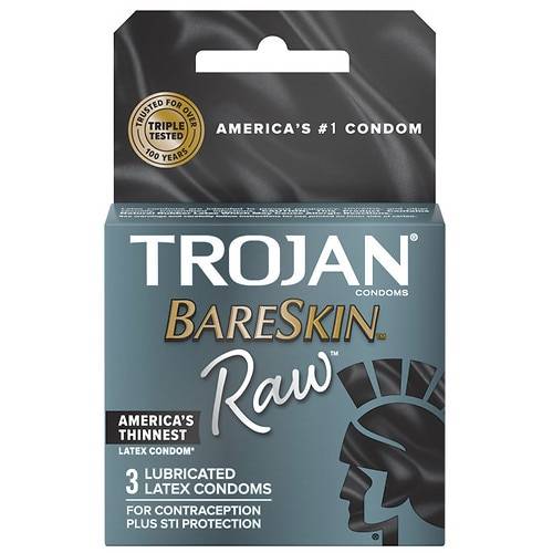 Trojan BareSkin Raw Condoms - 3.0 ea