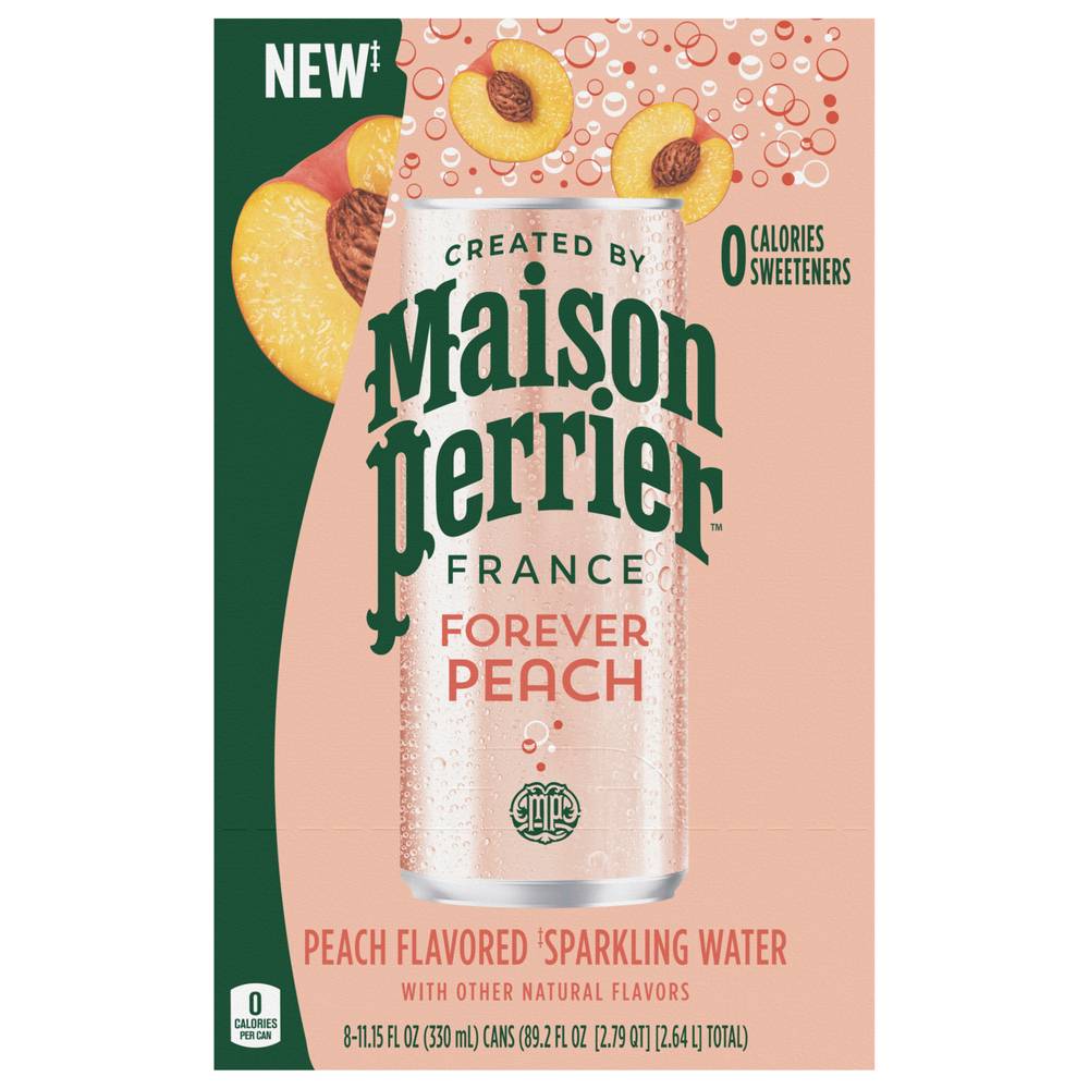 Maison Perrier Sparkling Water (8 pack, 11.15 fl oz) (peach )