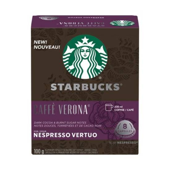 Starbucks nespresso vertuo verona (8 un) - caffè verona nespresso vertuo capsules (8 units)