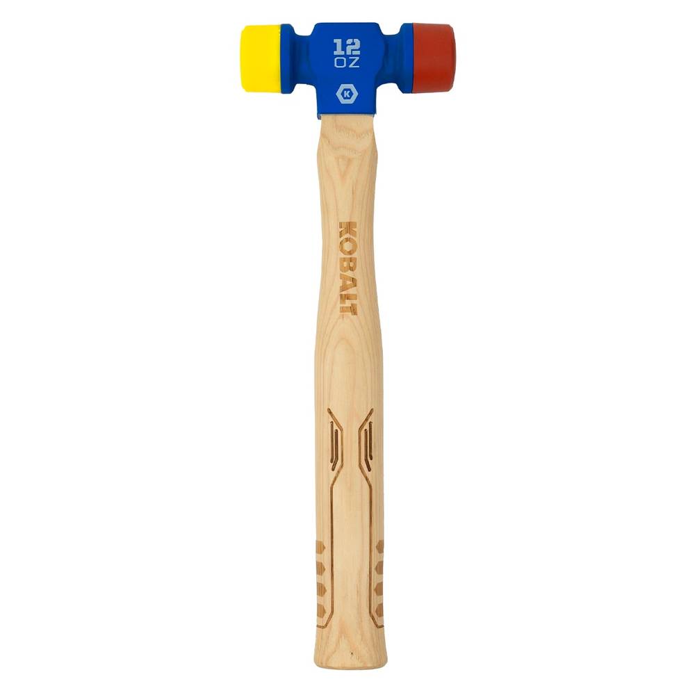 Kobalt 12-oz Smooth Face Rubber Head Wood Rubber Mallet | KB-P088512