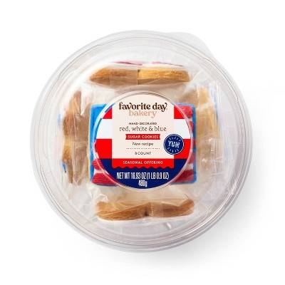 Patriotic Sugar Cookies Assorted - 8ct/16.9oz - Favorite Day™