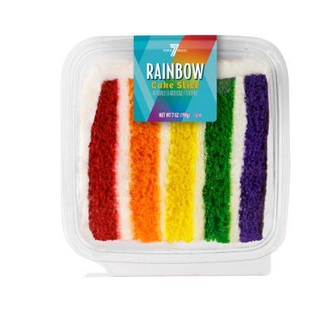 7-Select Rainbow Cake Slice 7oz