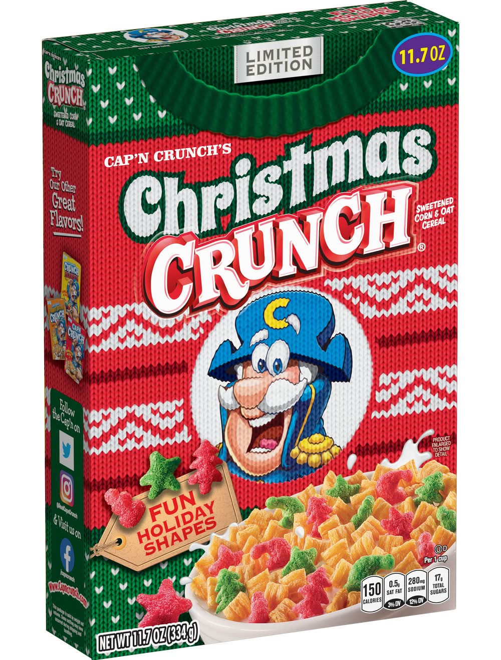 Cap'n Crunch Crunch Sweetened Corn & Oat Cereal (11.7 oz)
