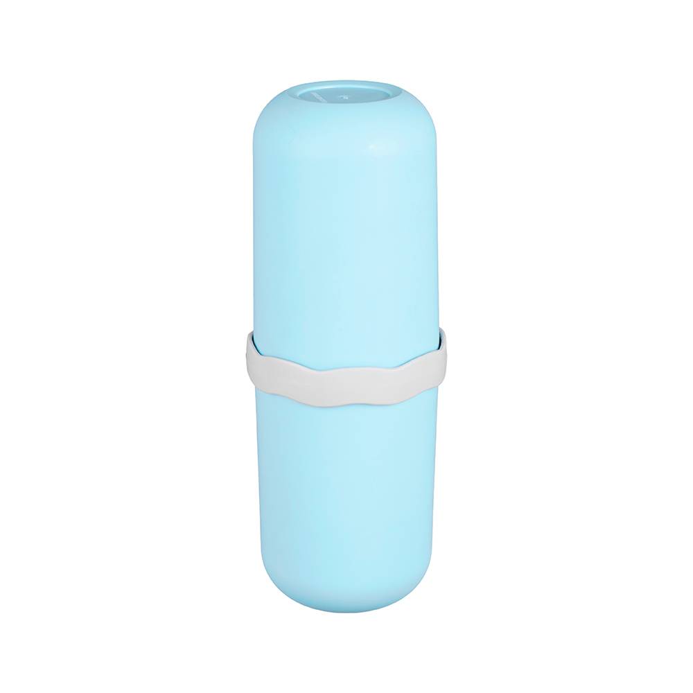 Miniso taza portacepillos de dientes plástico azul (1 pieza)