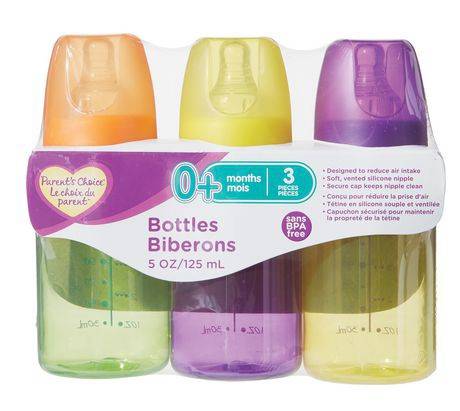 Parent's Choice Baby Bottles 0+ Months (3 units)
