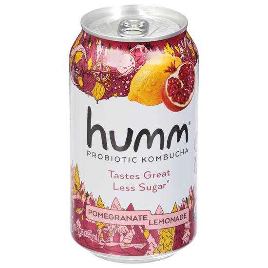 Humm Probiotic Kombucha Tea (12 fl oz) (pomegranate-lemonade )