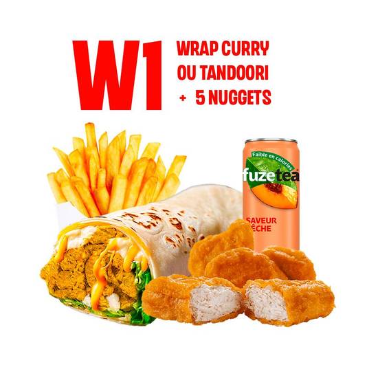 W1 - Wrap au choix + 4 Nuggets