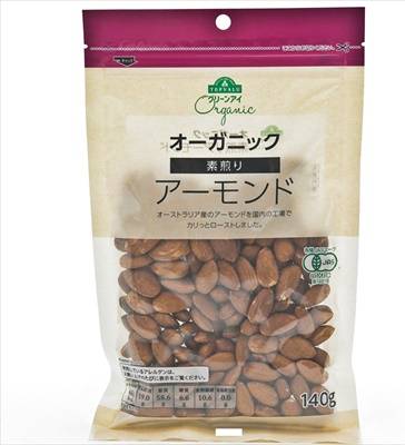 トップバリュ グリーンアイオーガニック 　アーモンド　１袋１４０ｇ入