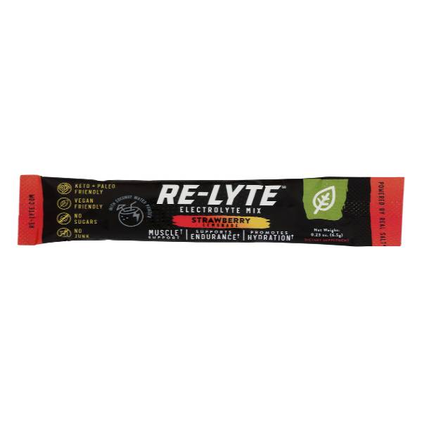 Redmond Re-Lyte Electrolyte Mix Strawberry Single Packet