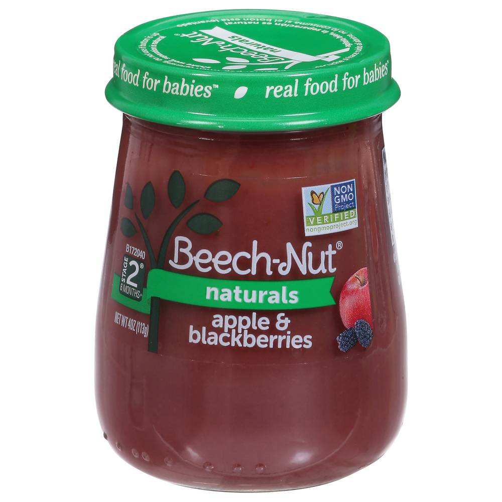 Beech-Nut Apple & Blackberries Baby Food Stage 2 (4 oz)