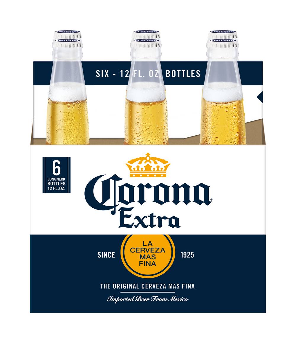 Corona Extra Mexican Larer Beer (6 x 12 fl oz)