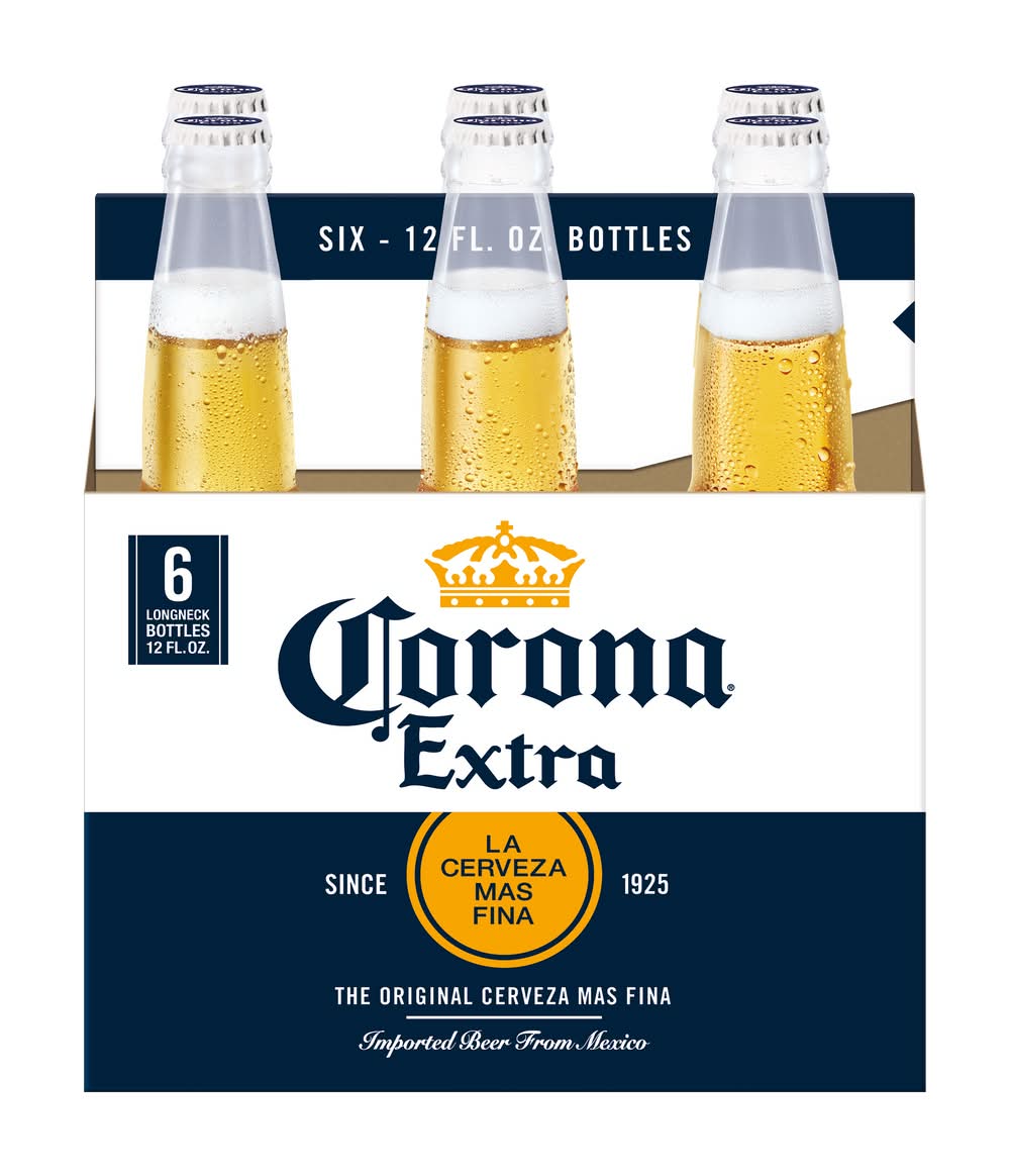 Corona Extra Mexican Lager Beer (6 x 12 fl oz)