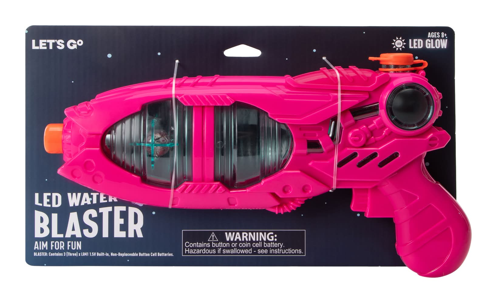 Let's Go Led Water Blaster For 8+ Years, Pink