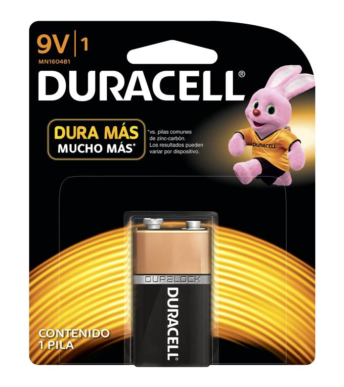 Duracell · Pila alcalina 9 v