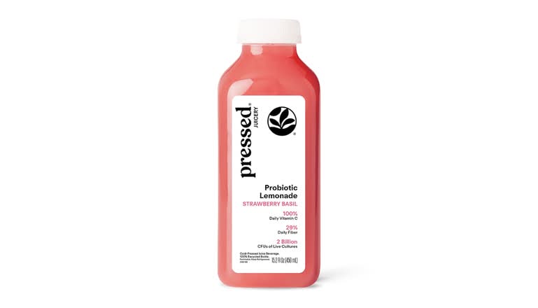 Strawberry Basil Probiotic Lemonade