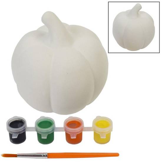 Resin Pumpkin Paint Kit, 4.7in x 3.9in