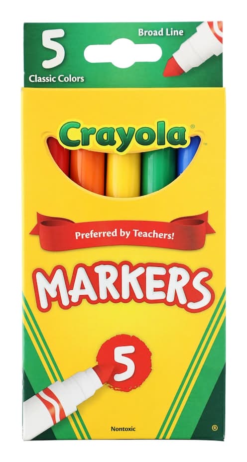 Crayola Classic Markers, 5 ct.