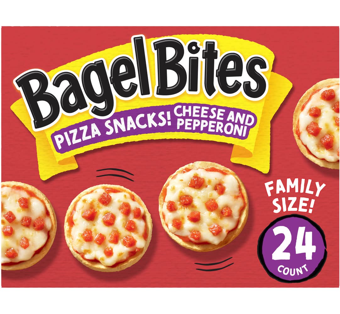 Bagel Bites Cheese & Pepperoni Pizza Snacks (1.16 lbs, 24 ct)
