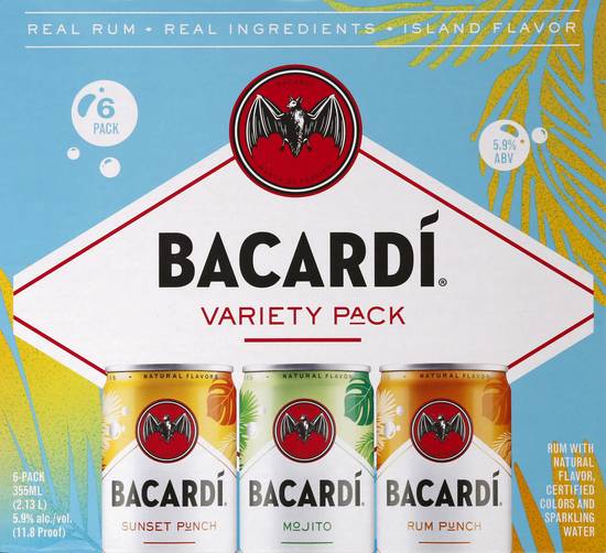 Bacardi Variety Rum pack (6 ct , 2.13 L)