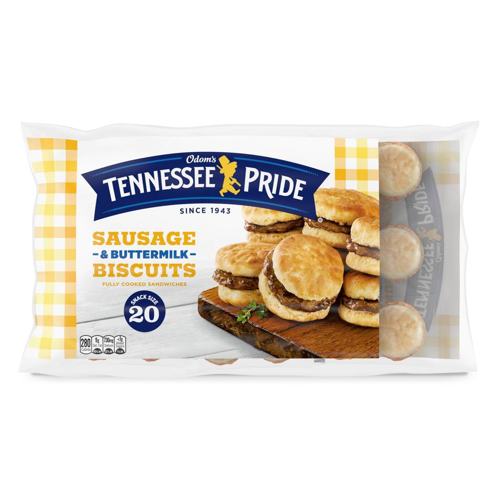 Odom's Tennessee Pride Sausage & Buttermilk Snack Size Biscuits (1.81 lbs)