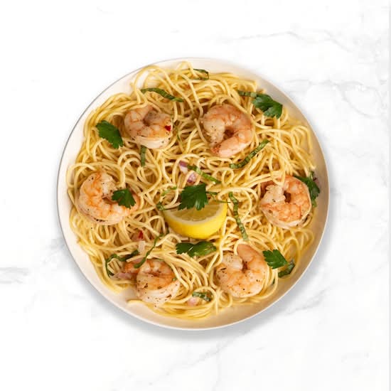 Shrimp Scampi Spaghetti