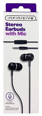 Infinitive Stereo Earbuds With Mic