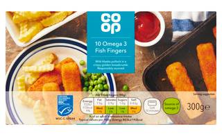 Co-op 10 Omega 3 Fish Fingers 300g