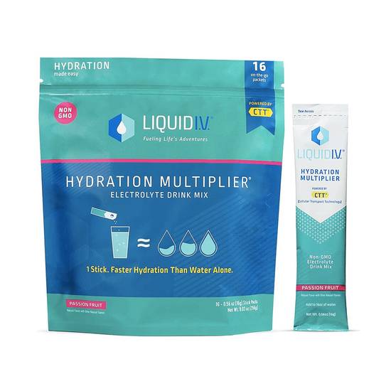 Liquid I.V. Hydration Multiplier Passion Fruit, 16 CT