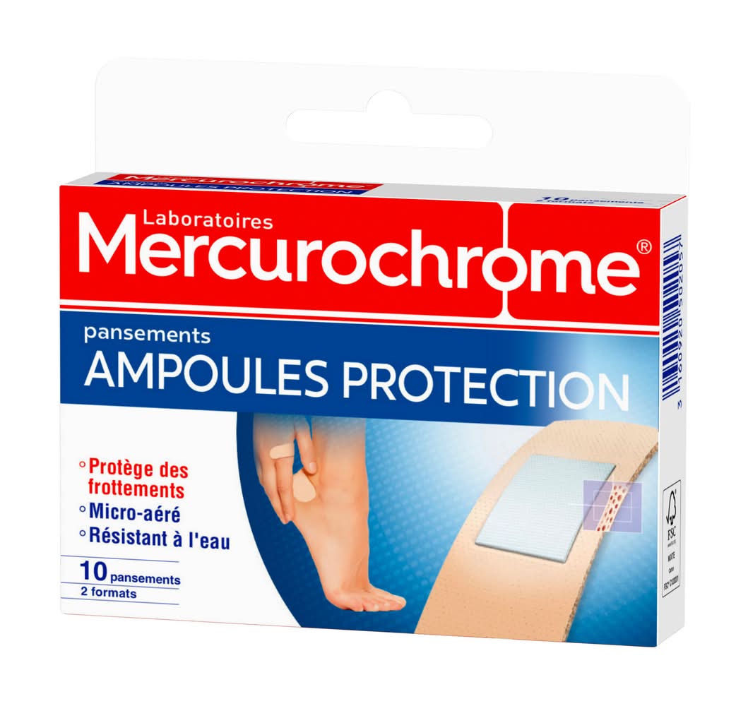 Mercurochrome - Pansements ampoules protection (6g)