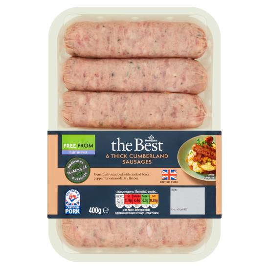 Morrisons The Best Thick Cumberl& Sausages (0.88lbs)