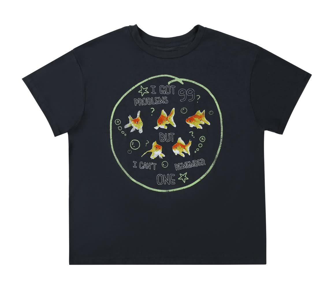 Goldfish No Problem Graphic Tee Extra Large Black