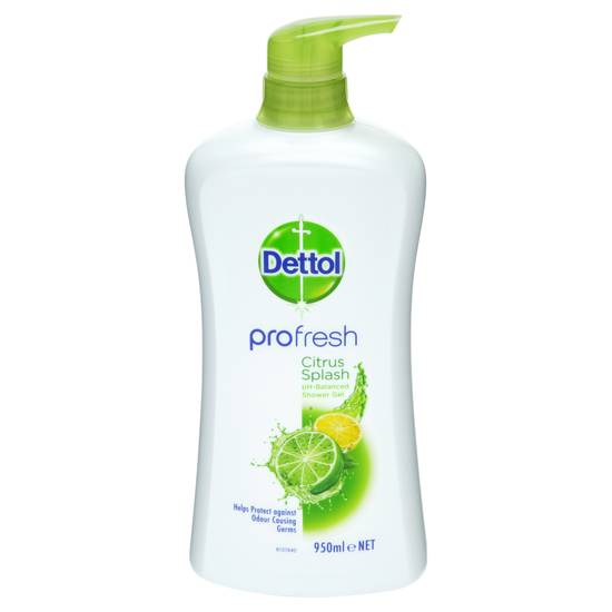 Dettol Profresh Shower Gel Body Wash Lemon and Lime 950ml
