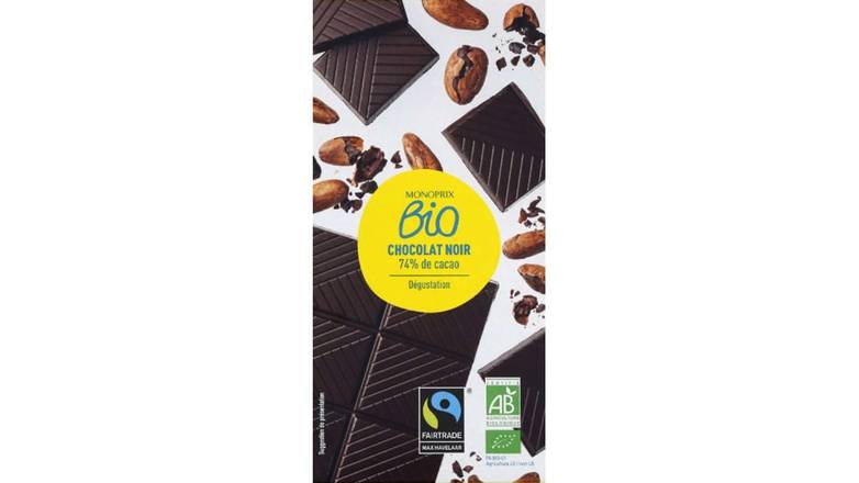 Monoprix - Chocolat noir 74% cacao bio