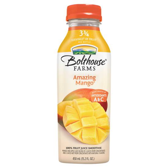 Bolthouse Farms Amazing Mango 100% Fruit Juice Smoothie (15.2 fl oz)