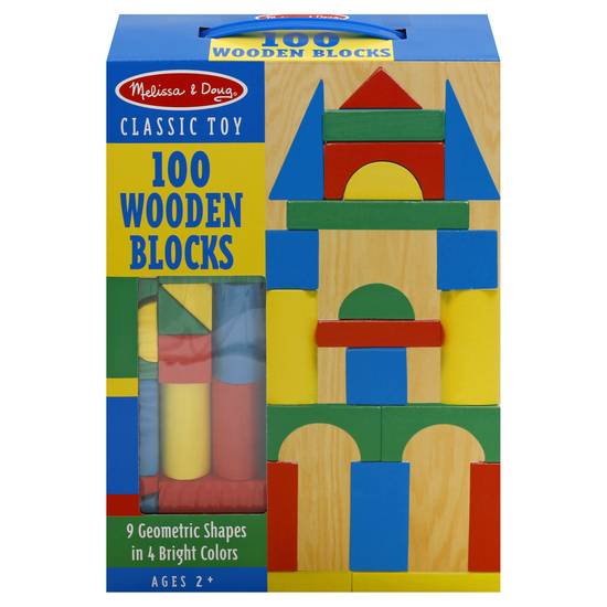 Melissa & Doug Classic Wooden Blocks (100 blocks)