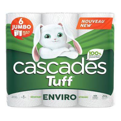 Cascades essuie-tout résistants enviro tuff (6 rouleaux) - tuff enviro strong paper towels (6 rolls)