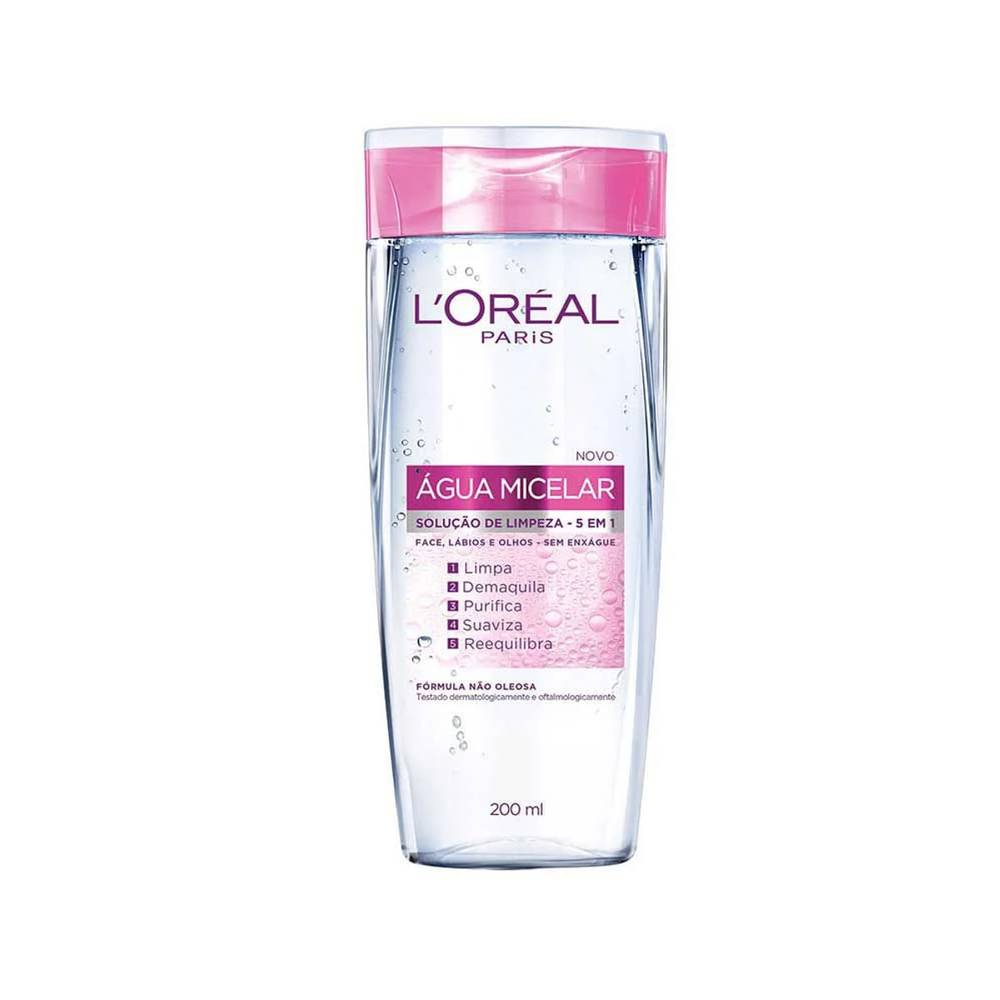 L'Oréal · Água micelar solução de limpeza 5 em 1 (200 ml)