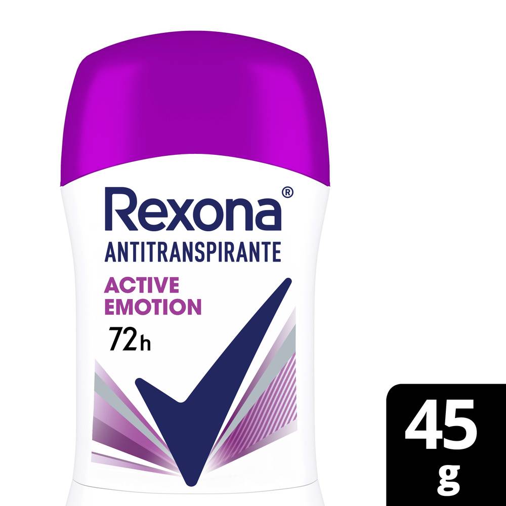 Rexona · Antitranspirante active emotion (45 g)