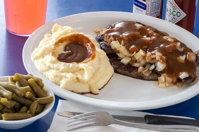 Order Liver & Onions food online from Bob And Edith'S Diner store, Alexandria on bringmethat.com
