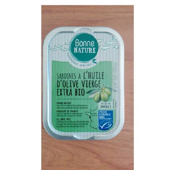 Sardines msc h. olive vierge extra 115g - BONNE NATURE