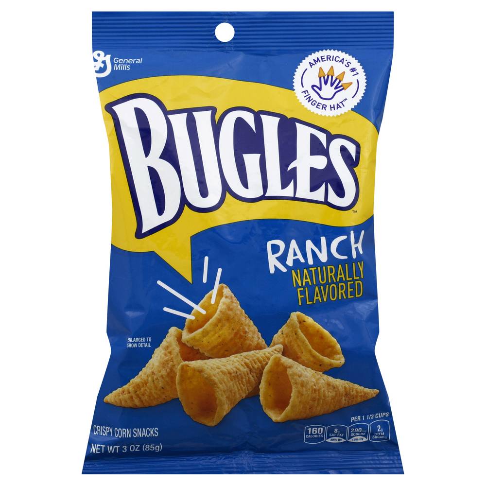 Bugles Crispy Corn Snacks, Ranch (3 oz)