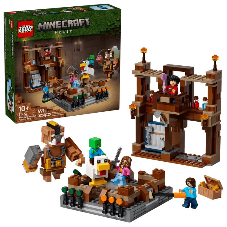 LEGO · Minecraft juguete de construcción woodland mansion fighting ring (491 un)