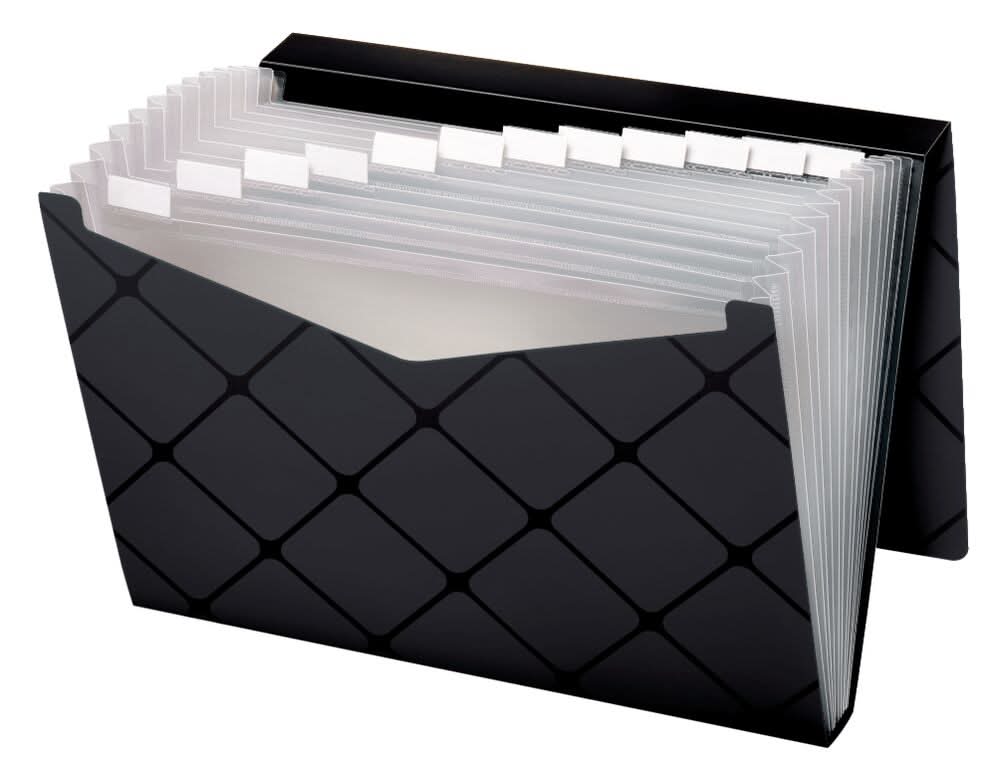 File Poly 13 Pocket 4 Assorted Colors with Clear Tabs