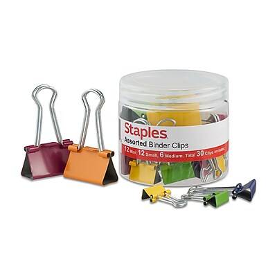 Staples Binder Clips (30 ct )