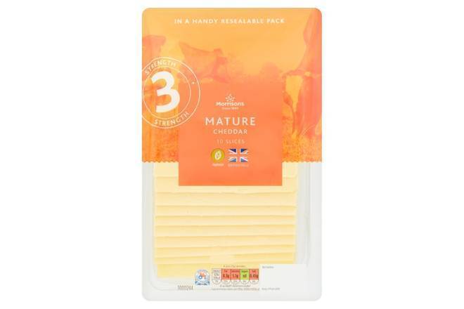 Morrisons Mature Cheddar Slice 240g