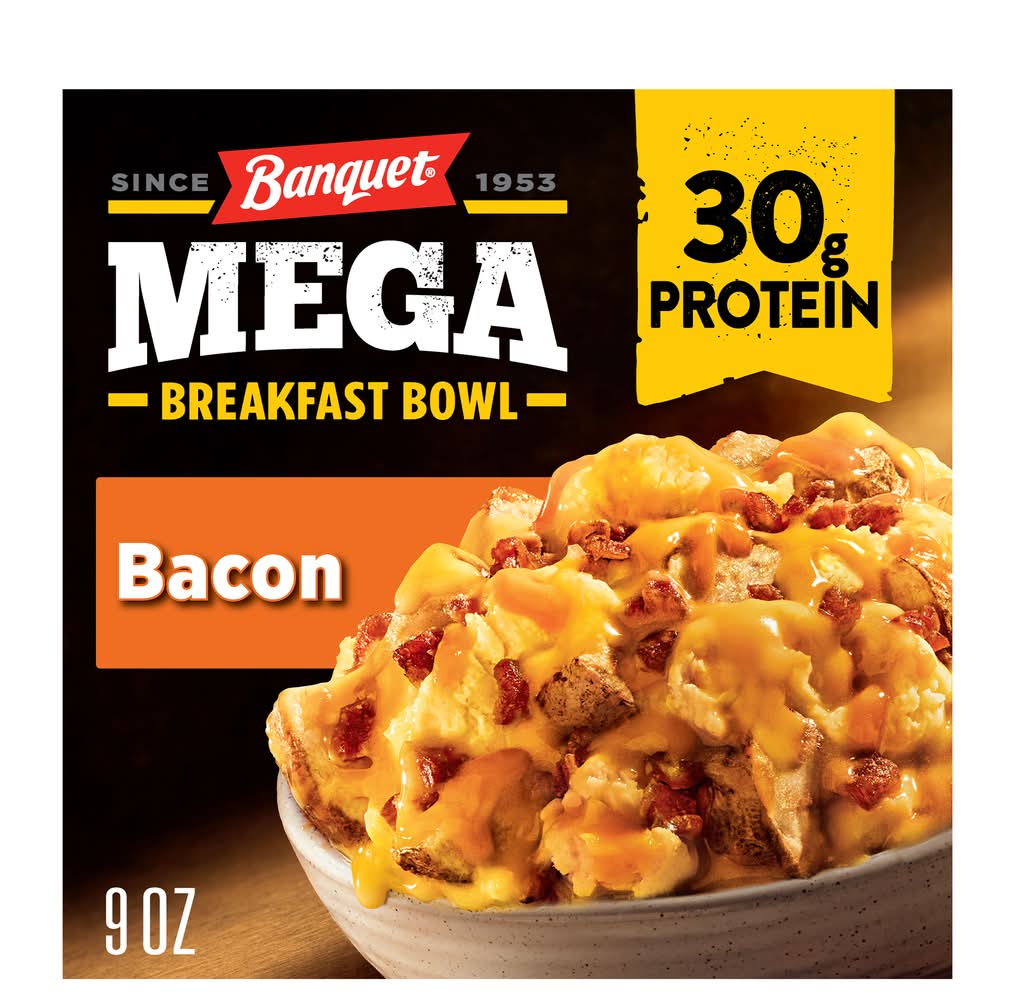 Banquet Mega Breakfast Bowl, Bacon (9 oz)