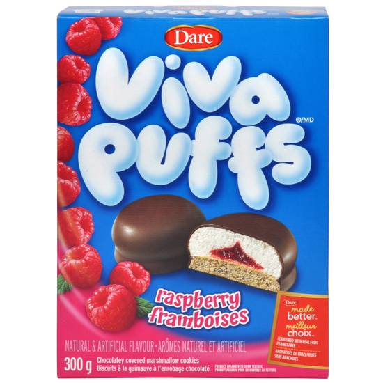Dare Viva Puffs Raspberry Cookies (300g)
