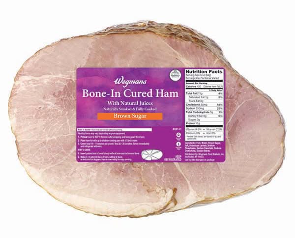 Wegmans Brown Sugar Bone-In Cured Ham, Half