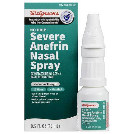 Walgreens Severe No Drip 12 Hour Nasal Spray (0.5 oz)